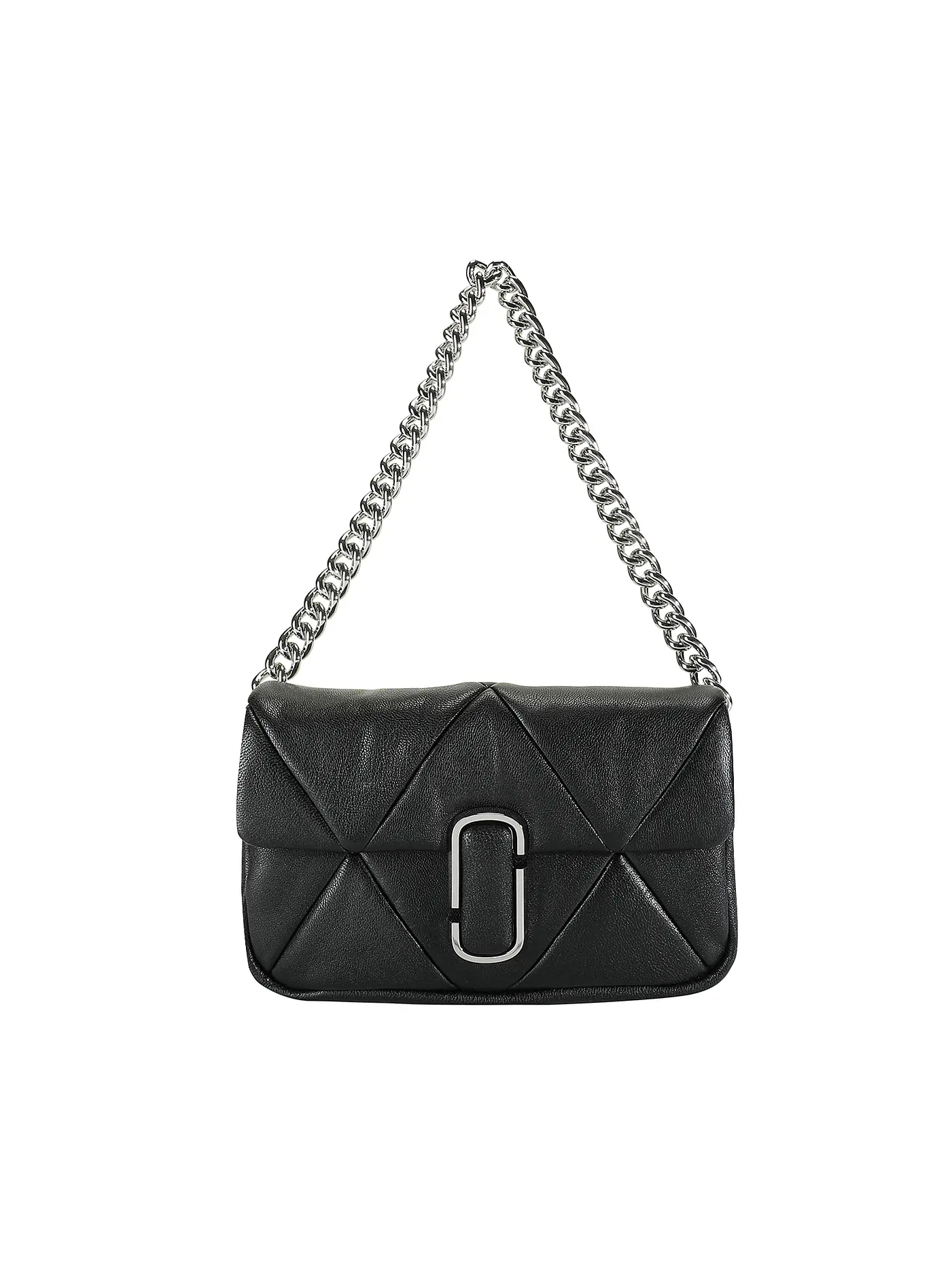 MARC JACOBS | Ledertasche - Mini Bag THE SOFT SHOULDER BAG | schwarz